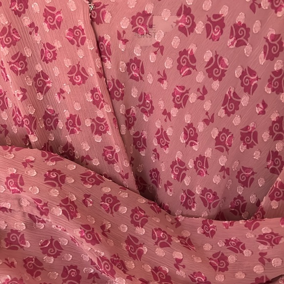 DVF Marci wrap-effect floral-print fil coupé georgette blouse - Picture 12 of 13